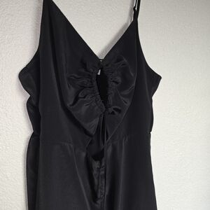 Topshop Black Midi Dress